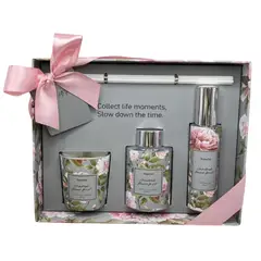 WAKESHOME - Aromatizador Para El Hogar Difusor+Spray+Vela Aromática 60ml