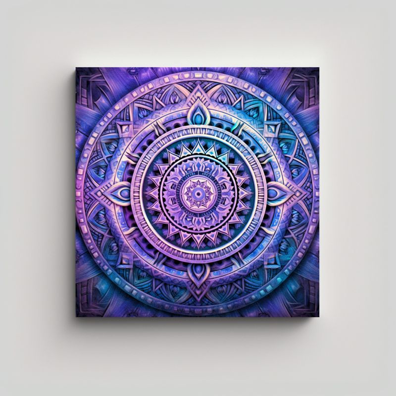 GENERICO - Pinturas De Decoración Estilo Indio Mandala 90x90 Cm