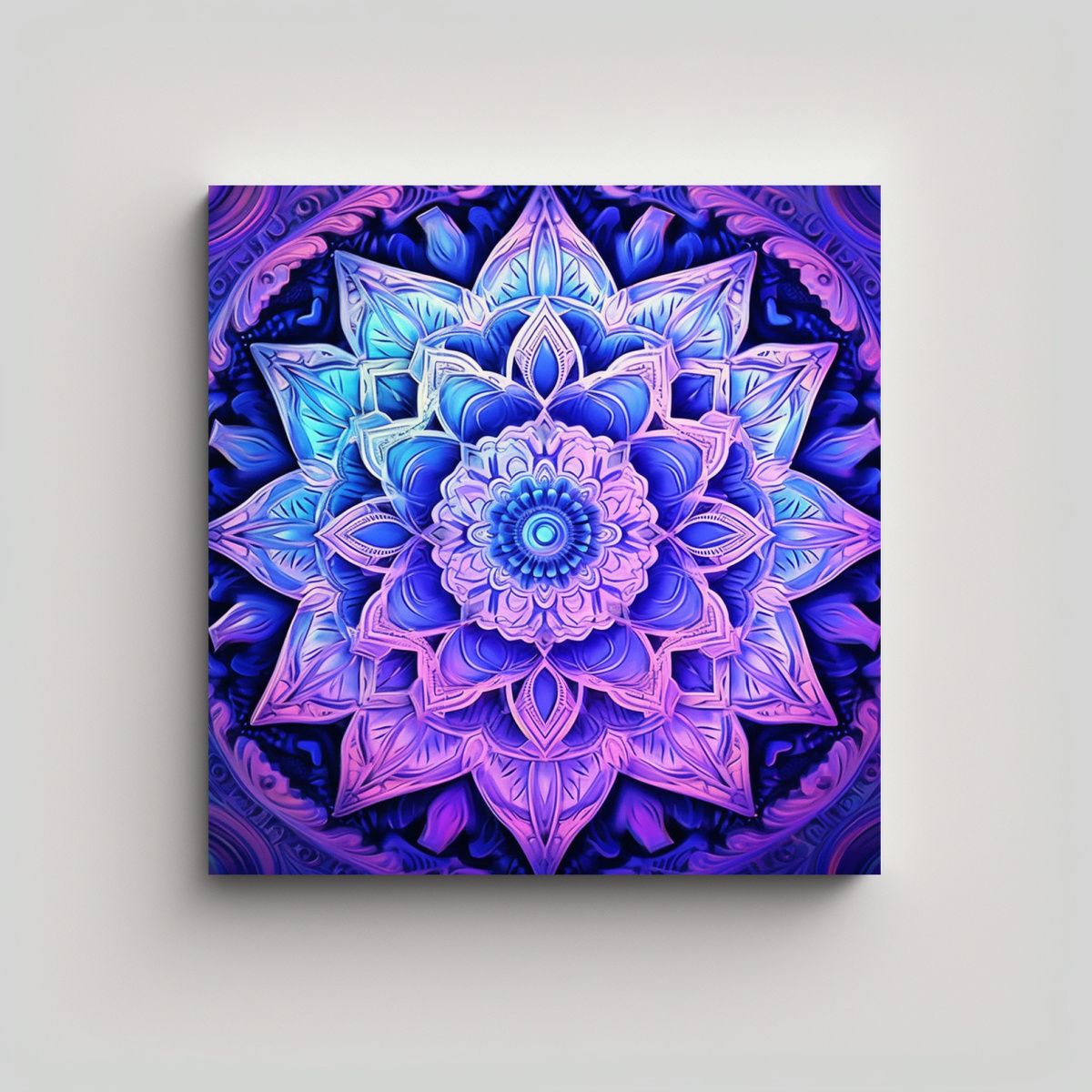 GENERICO - Pintura En Lienzo Estilo Mandala Indio Con 50x50 Cm