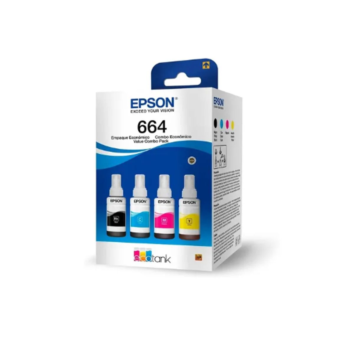 EPSON - TINTA EPSON ORIGINAL PACK T664 L120 L220 L355 L395 L380 L575