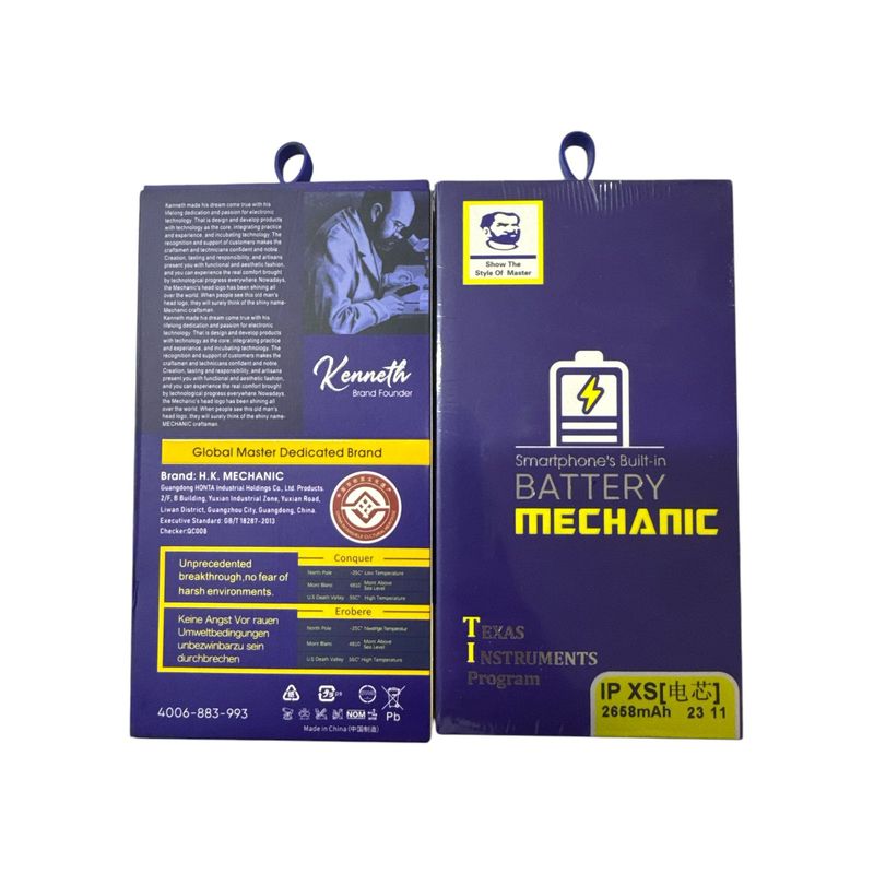 GENERICO - BATERIA MECHANIC SIN FLEX IPHONE XS