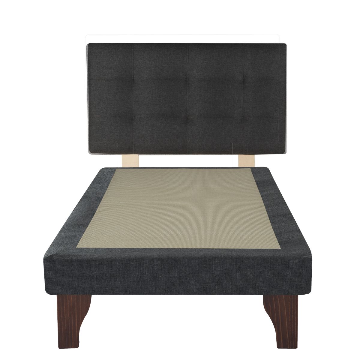 GAEX - BASE CON RESPALDO 1 PLAZA 90X190 CM