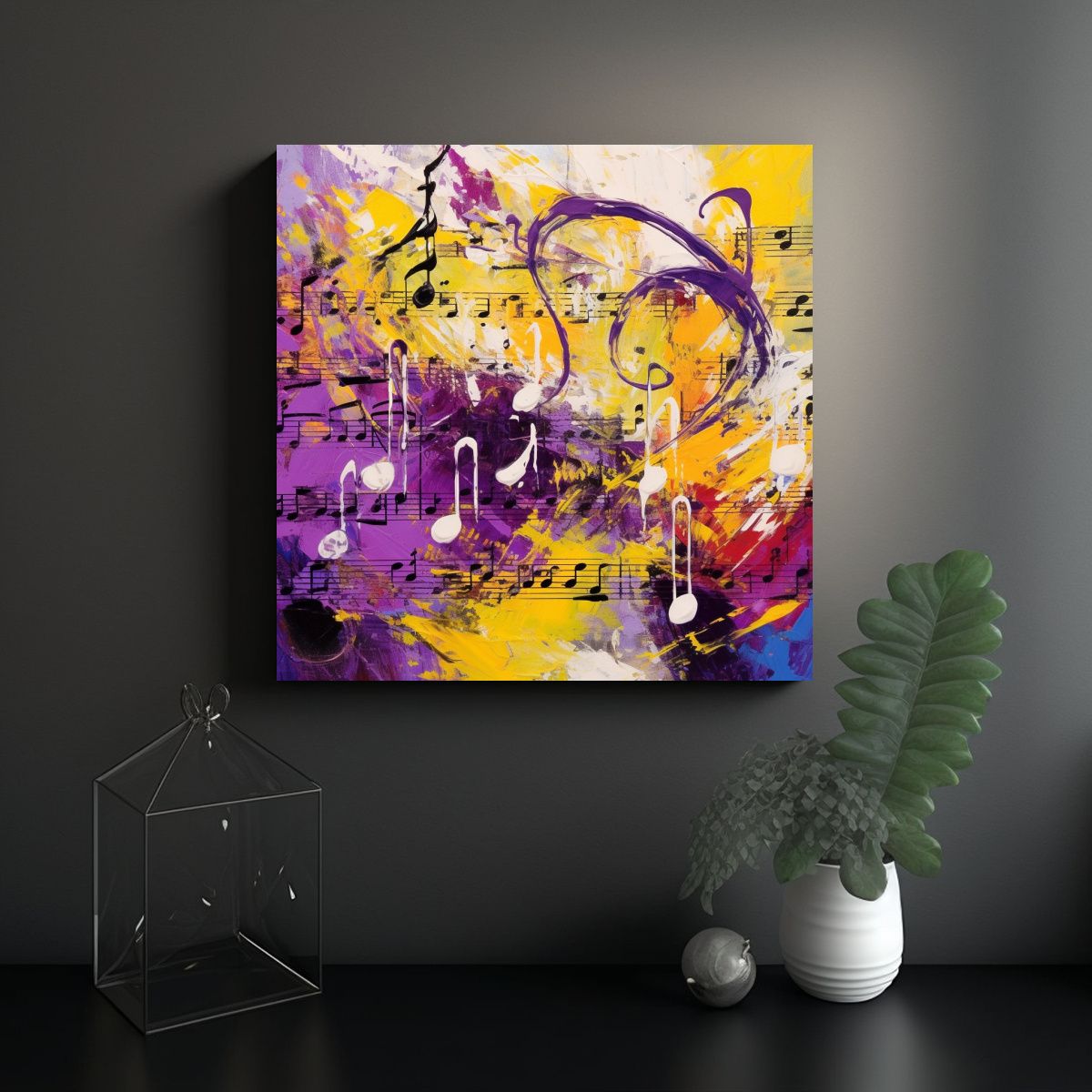 GENERICO - Pinturas Decorativas Inspiradas En La Energía 90x90 Cm