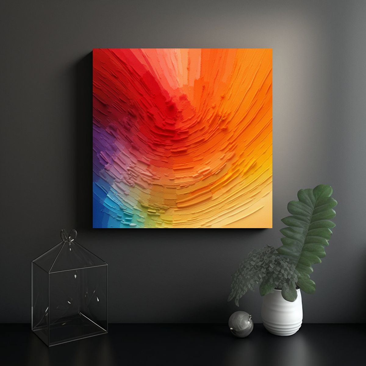 GENERICO - Pinturas Decorativas De Tema Exuberante Cuadro 70x70 Cm