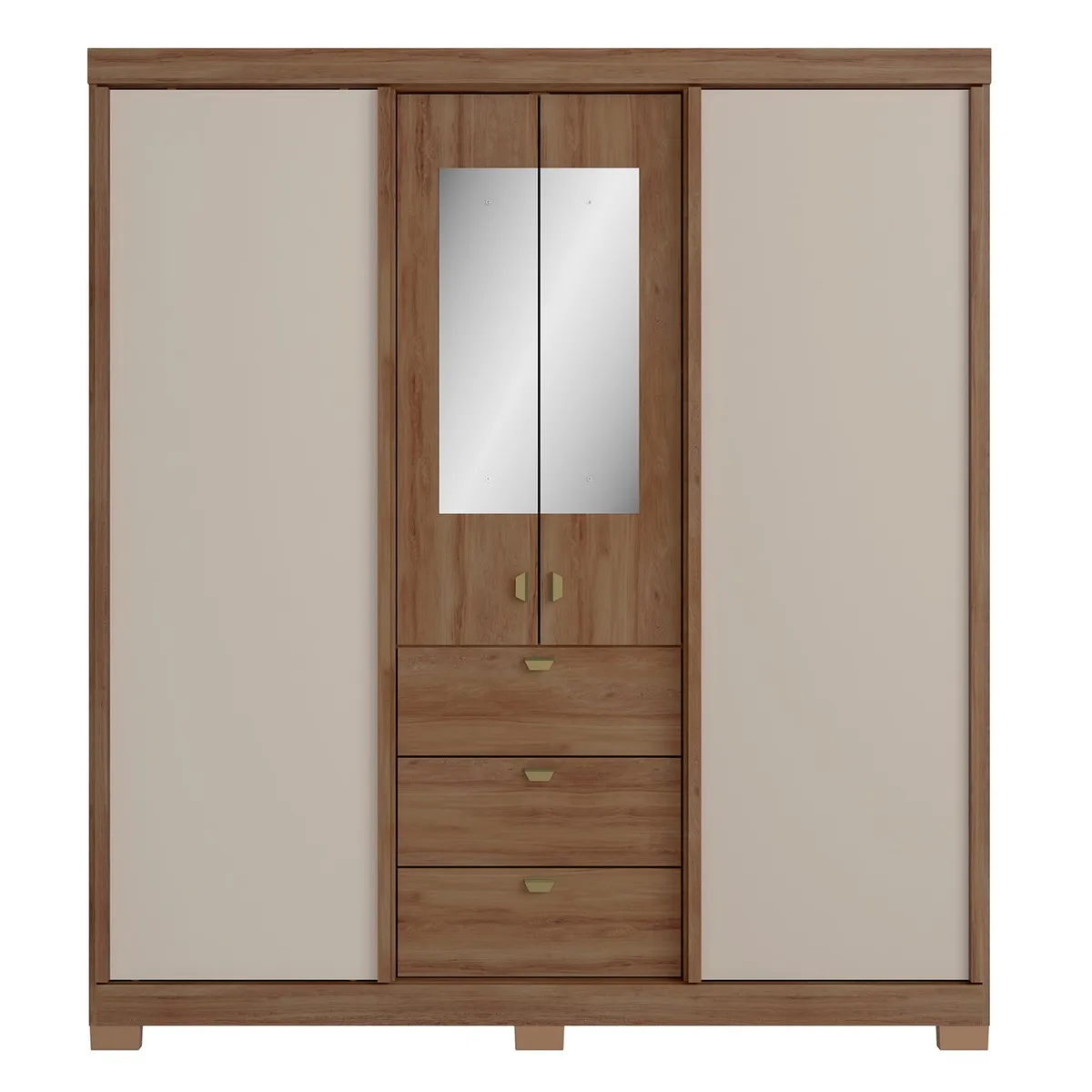 ROCA - Clóset Fit 4p + 3c canela-vainilla