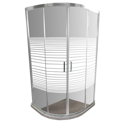 Imagen 2 del producto Shower Curvo Barra a Piso Travertino con Líneas Rectas 90x90 cm