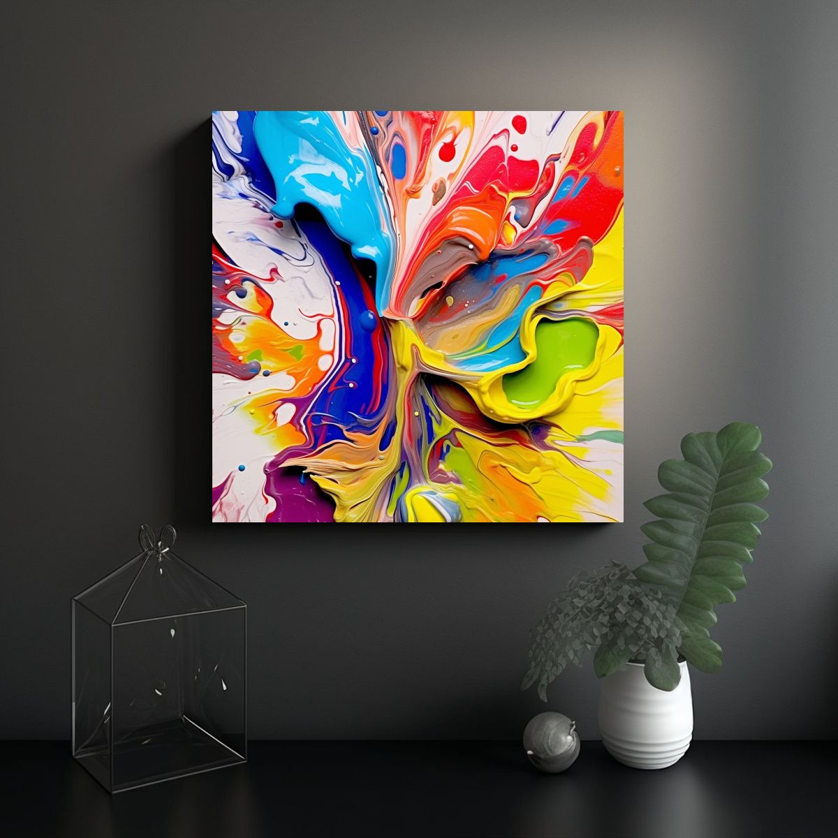 GENERICO - Cuadro Decorativo Moderno Para Cocina Amor 80x80 Cm