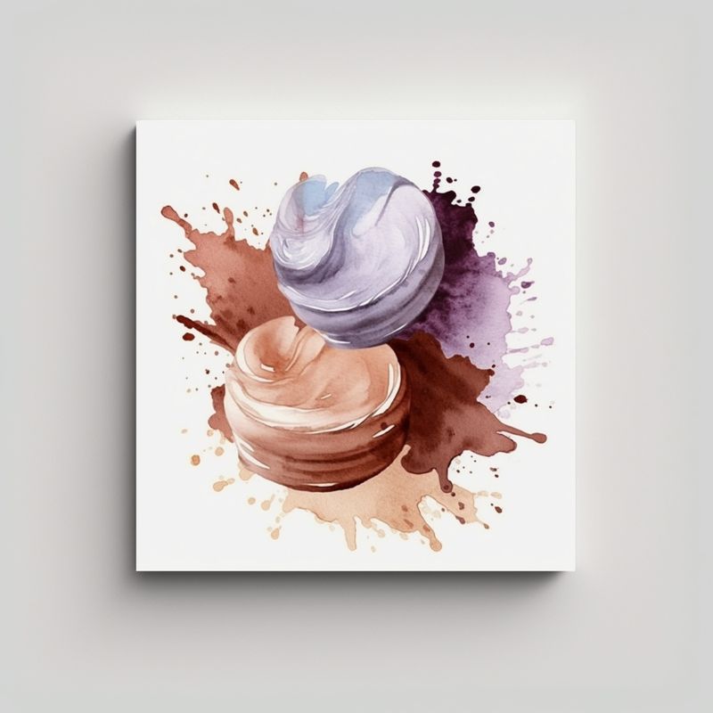 GENERICO - Pinturas Decorativas En Acuarela Chocolate En 90x90 Cm