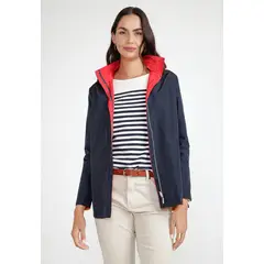 CANADIENNE - Chaqueta Mujer Reversible Eva Marino/Rojo