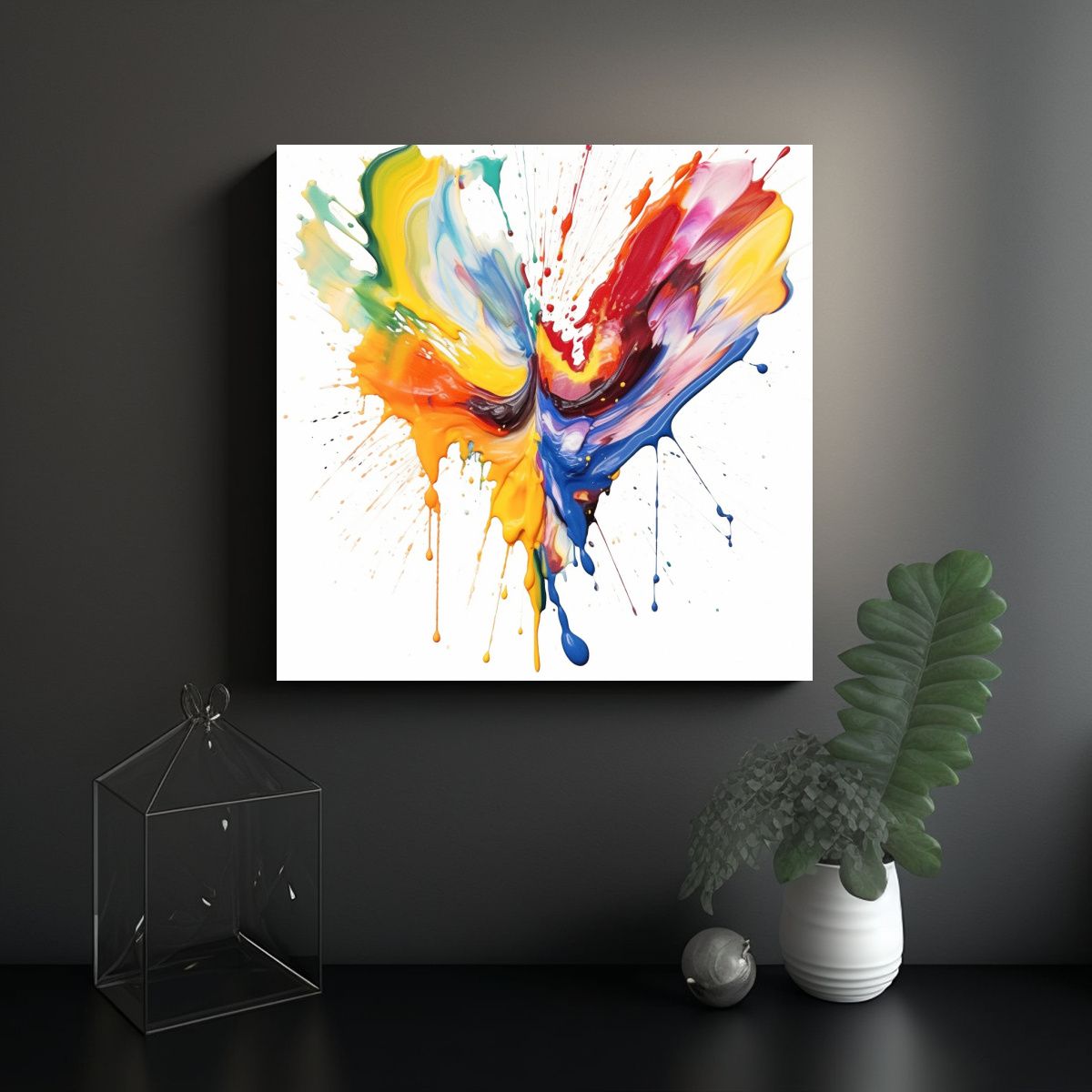 GENERICO - Cuadros Modernos De Arte Callejero Amor 90x90 Cm