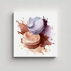 GENERICO - Pinturas Decorativas En Acuarela Chocolate En 50x50 Cm