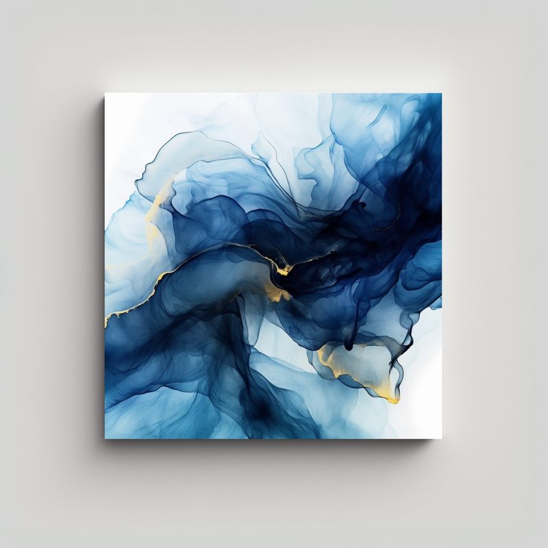 GENERICO - Pinturas Decorativas Abstractas Con Movimiento En 80x80 Cm