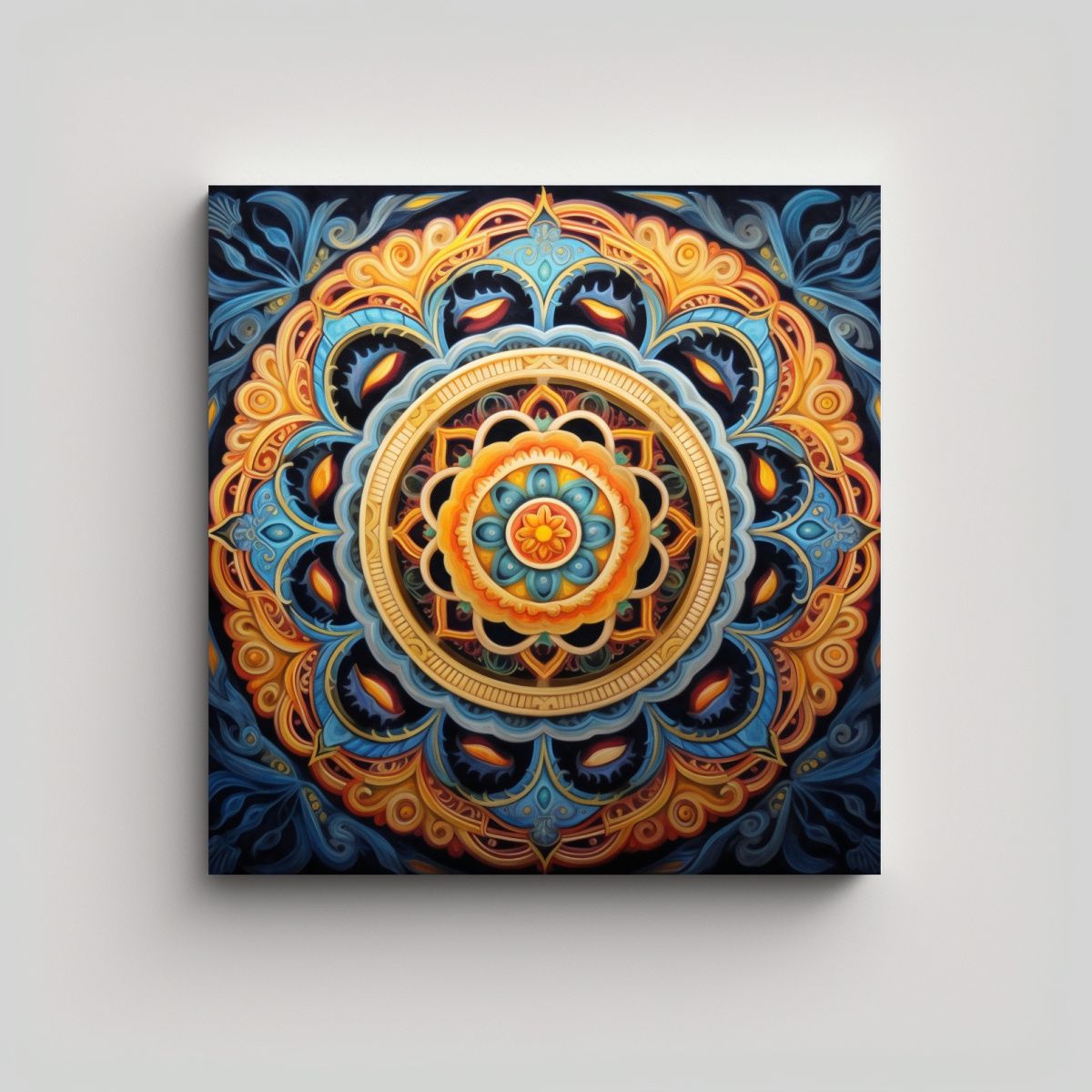 GENERICO - Cuadros Decorativos De Mandala Con Toque Creativo 70x70 Cm