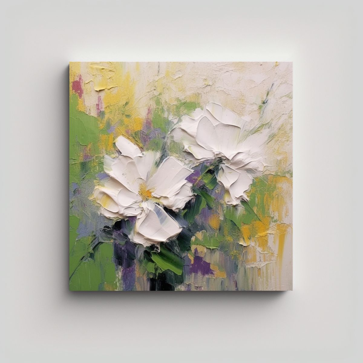 GENERICO - Cuadro Impreso Estilo Impresionista Aspecto 90x90 Cm