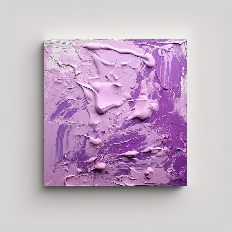 GENERICO - Cuadro Venta Personalidad Pintura Morada Claro 90x90 Cm