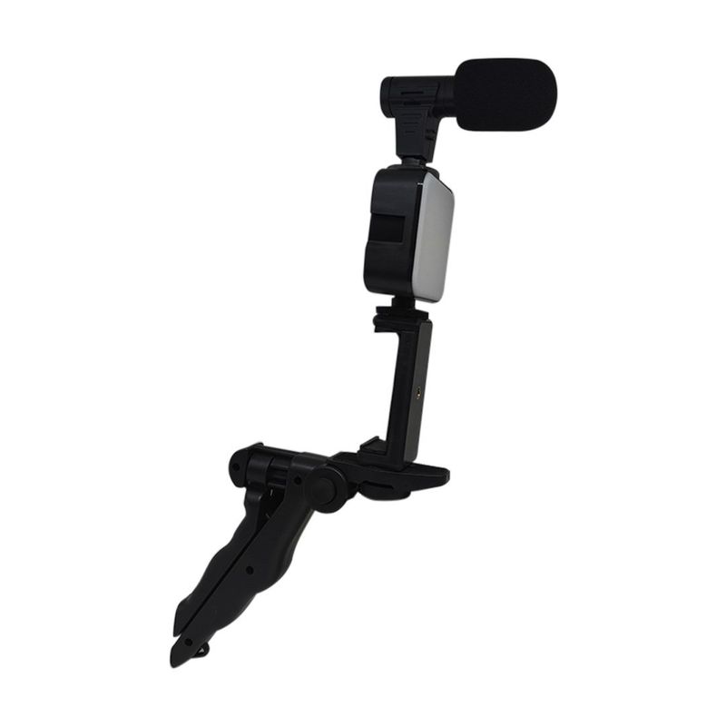 GENERICO - KIT DE GRABACION ESTABILIZADOR LUZ LED Y MICROFONO