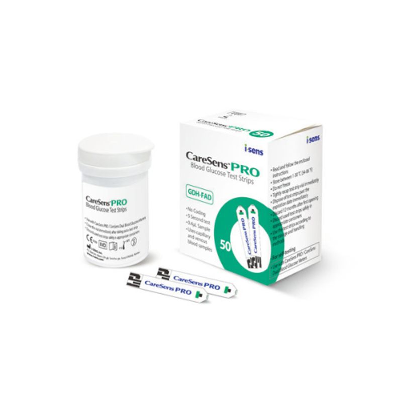 GENERICO - Tiras reactivas CareSens PRO para glucometro Caresens Dual