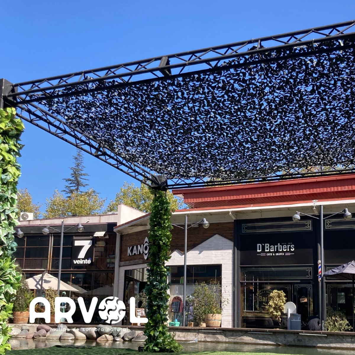 CAMONET - Malla de Sombreo Natural ARVOL 3x4 GreenBrown