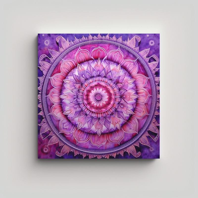 GENERICO - Pinturas Decorativas Inspiradas En Mandalas 90x90 Cm
