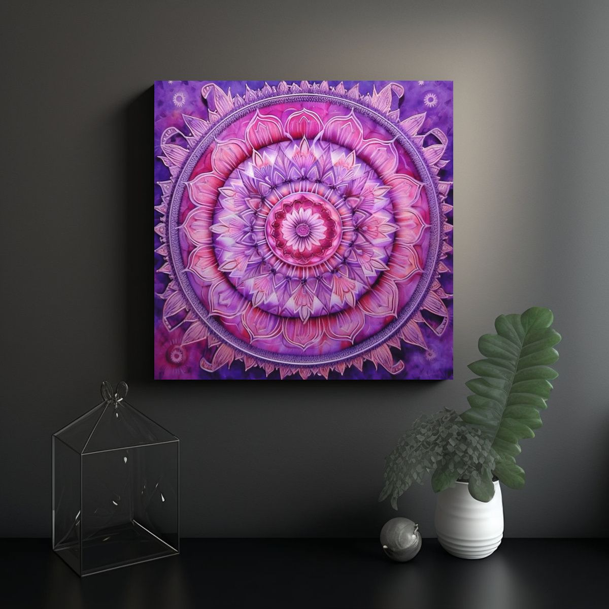 GENERICO - Pinturas Decorativas Inspiradas En Mandalas 50x50 Cm