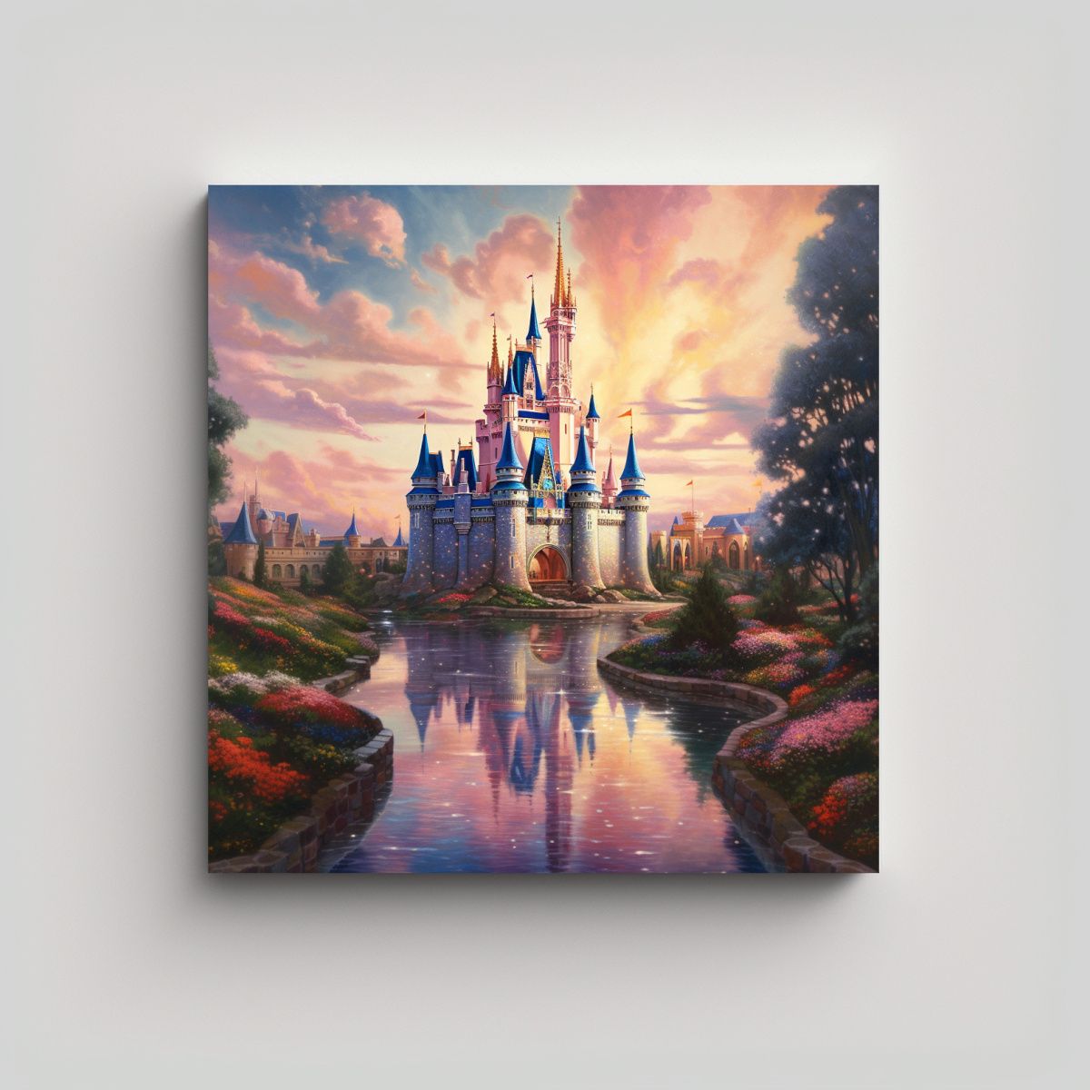 GENERICO - Pintura Abstracta Tela En Bastidor Para 70x70 Cm