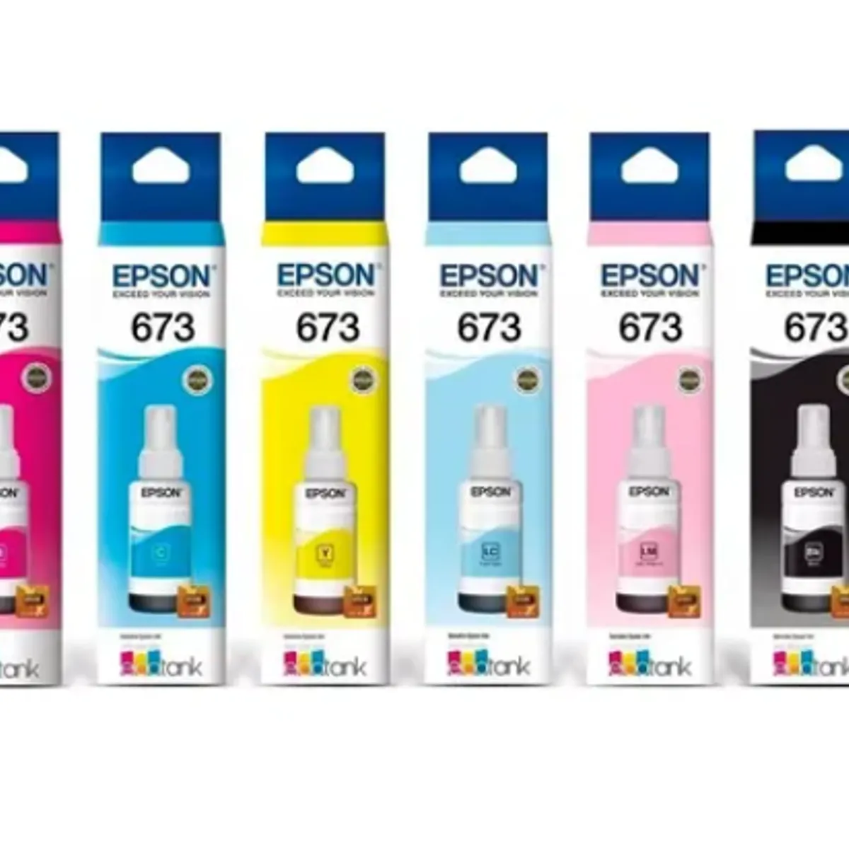 EPSON - TINTA EPSON ORIGINAL PACK T673 L1800 L805 L850 L810 L800