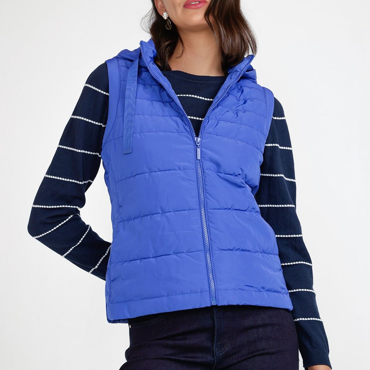 CANADIENNE - Parka Mujer Sin Mangas Bimba Azulino