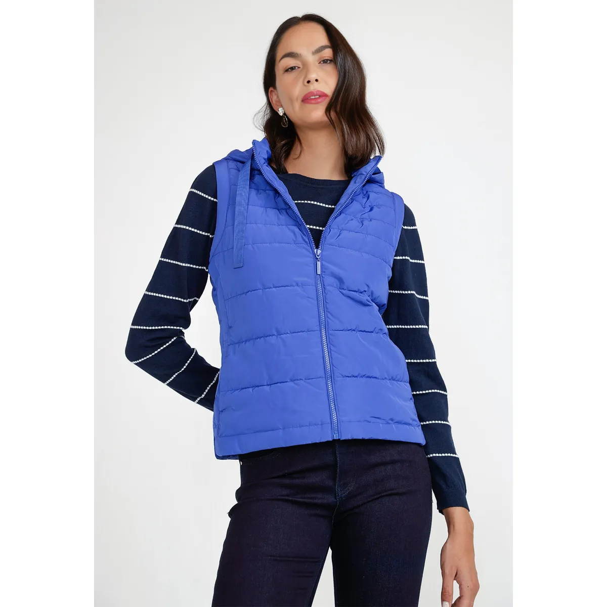 CANADIENNE - Parka Mujer Sin Mangas Bimba Azulino