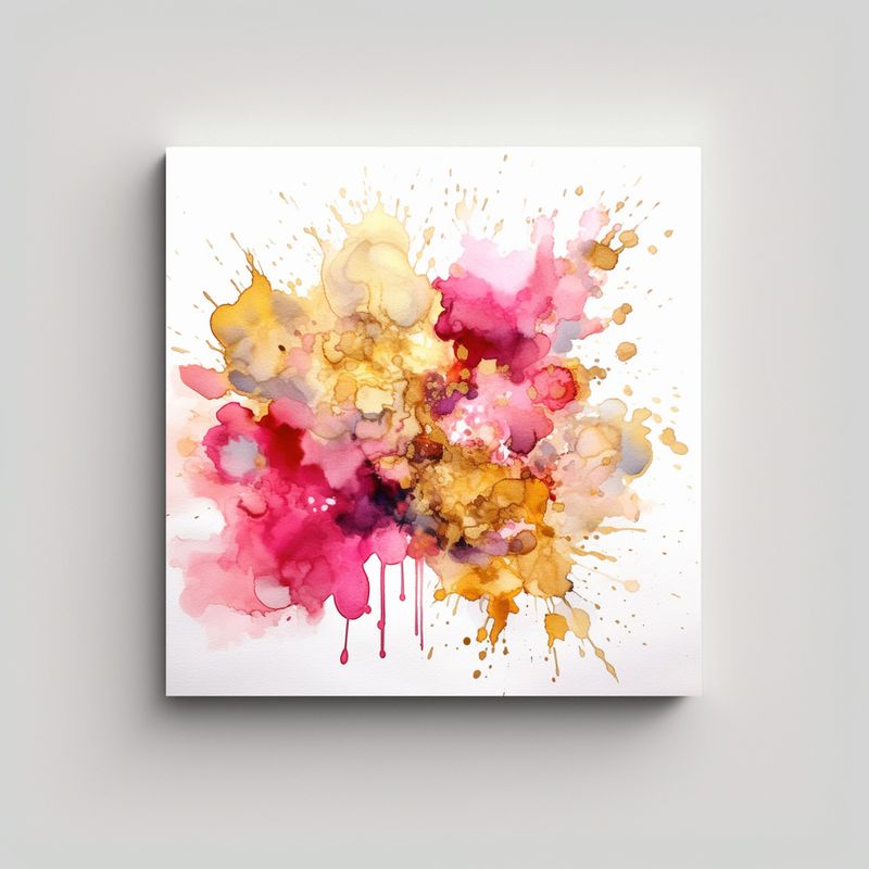 GENERICO - Pintura Decorativa En Lienzo Con Concepto 70x70 Cm