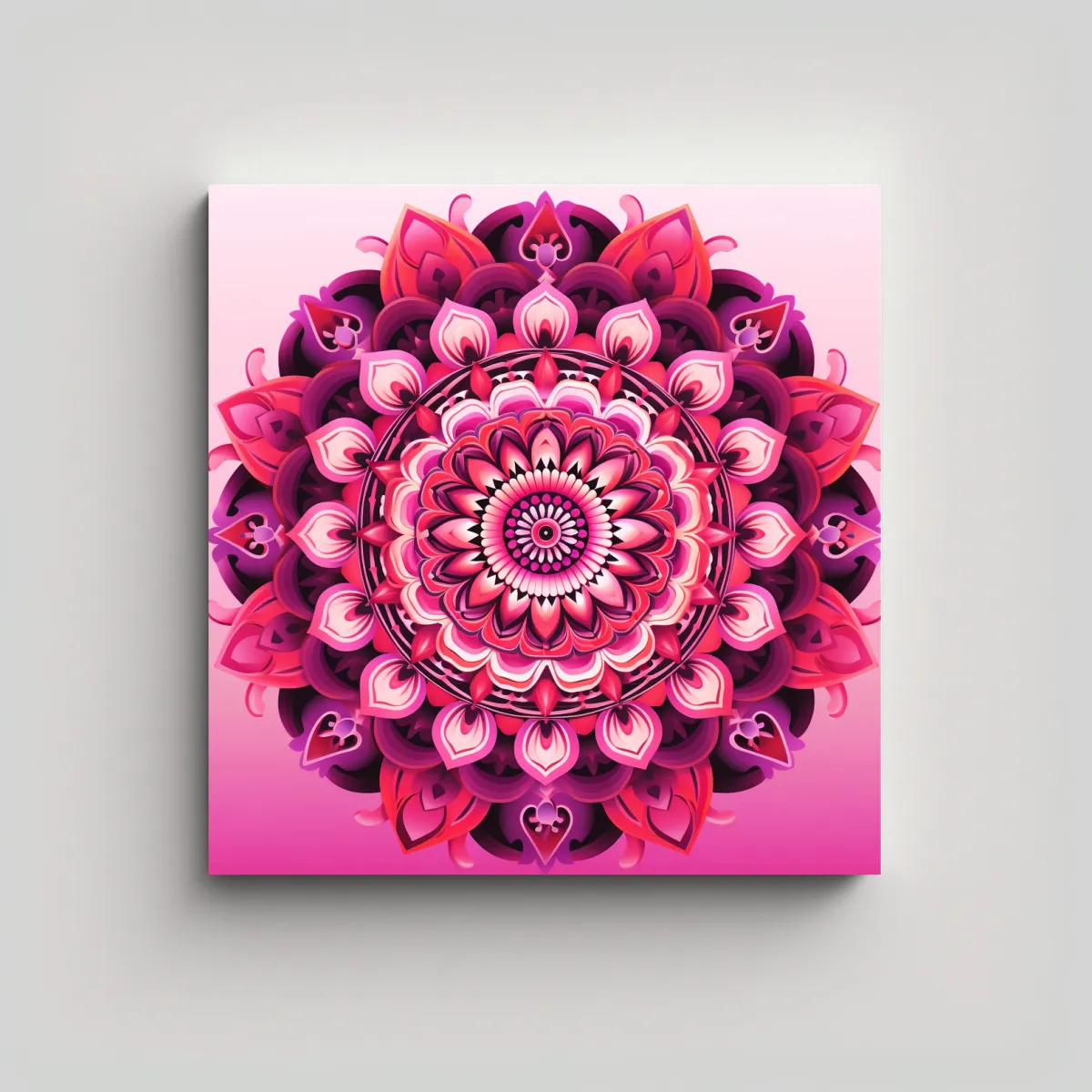 GENERICO - Pintura Decorativa Plana En Rosa Para Belleza Y 70x70 Cm