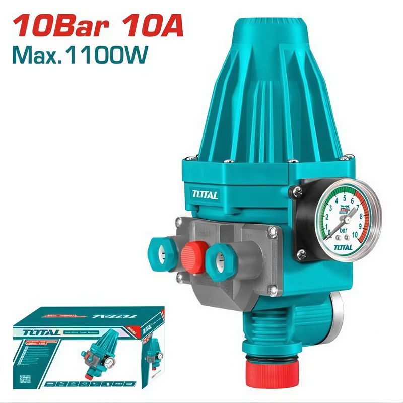 TOTAL TOOLS - Controlador Electrónico De Presión Bomba Total  Manómetro