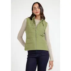 CANADIENNE - Parka Mujer Sin Mangas Bimba Verde