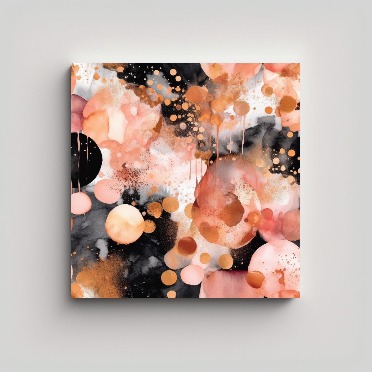 GENERICO - Patrón Alegre De Colores Melody Joy Cuadro Tema 90x90 Cm