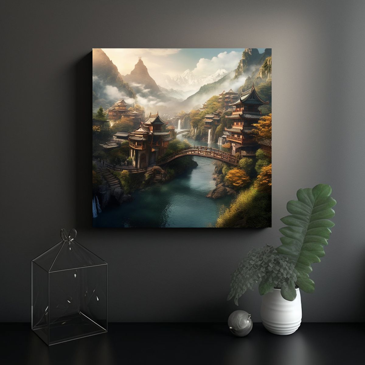 GENERICO - Pintura Decorativa Detalle Arquitectónico 70x70 Cm