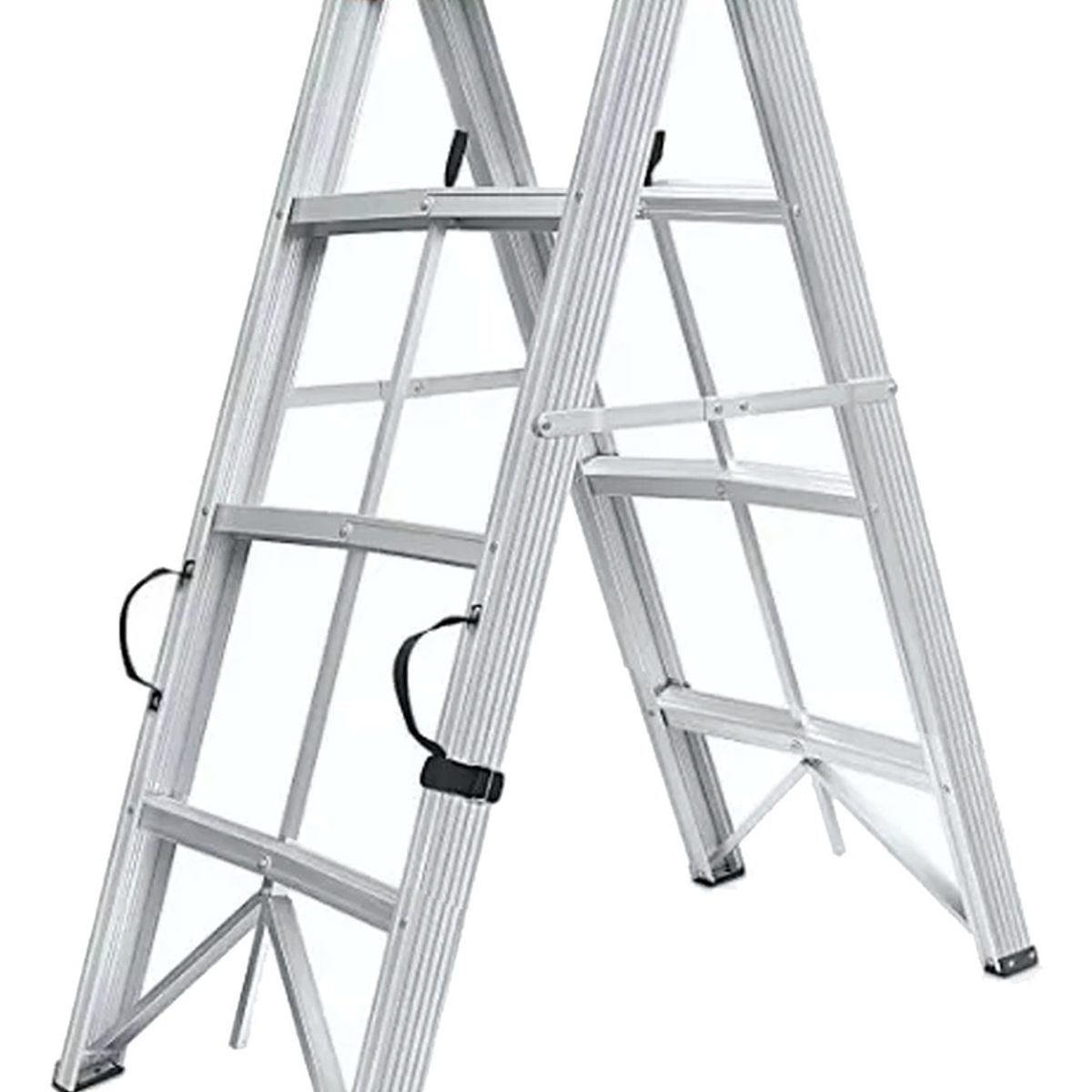 GENERICO - Escalera Plegable Aluminio 3 Escalones Tipo Tijera 150kg