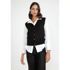 CANADIENNE - Tejido Mujer Apia Negro
