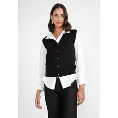 CANADIENNE - Tejido Mujer Apia Negro