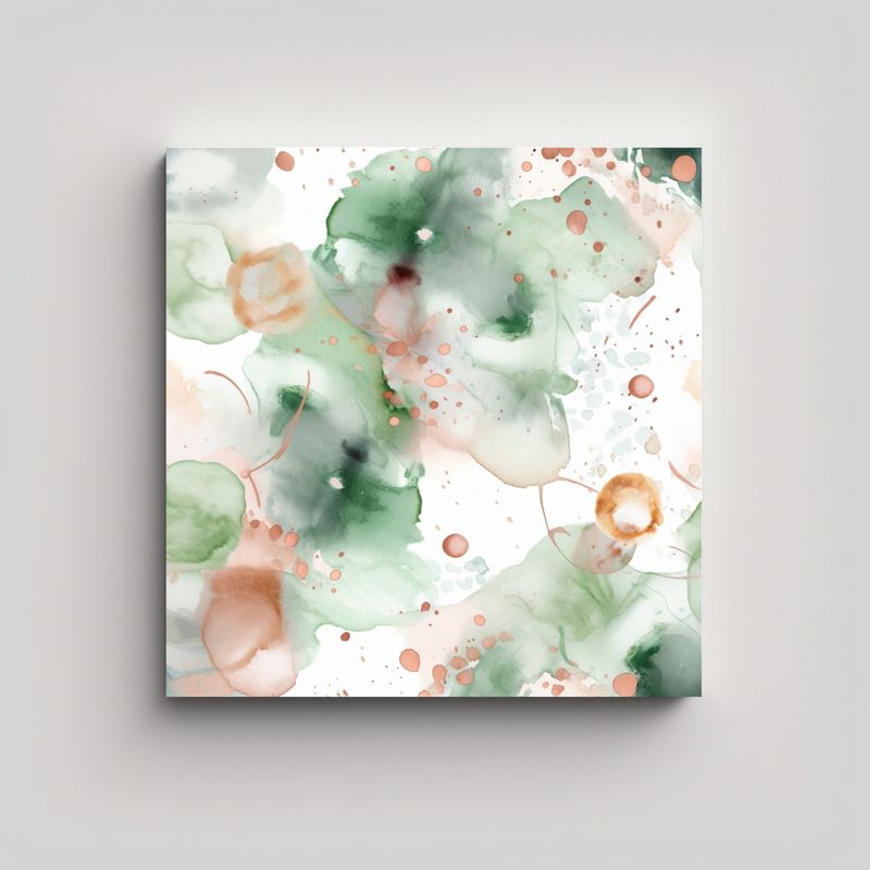 GENERICO - Lienzo Decorativo Melody Joy Patrón De Salvia Y 80x80 Cm