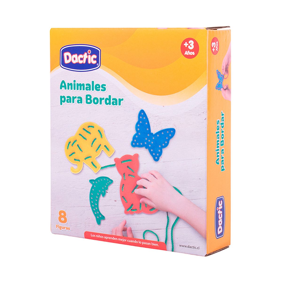DACTIC - Animales para Bordar Plastico Dactic 8uds