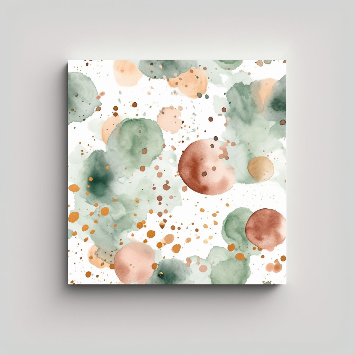 GENERICO - Patrón Vintage Brillante Melody Joy Verde Salvia 60x60 Cm