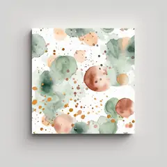 GENERICO - Patrón Vintage Brillante Melody Joy Verde Salvia 60x60 Cm