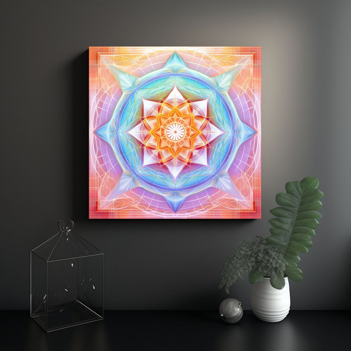 GENERICO - Pinturas Decorativas De Alta Resolución En Tonos 90x90 Cm