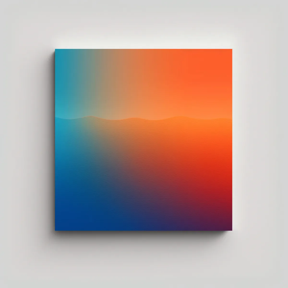 GENERICO - Cuadro De Arte Abstracto De Baño En Impresión 90x90 Cm