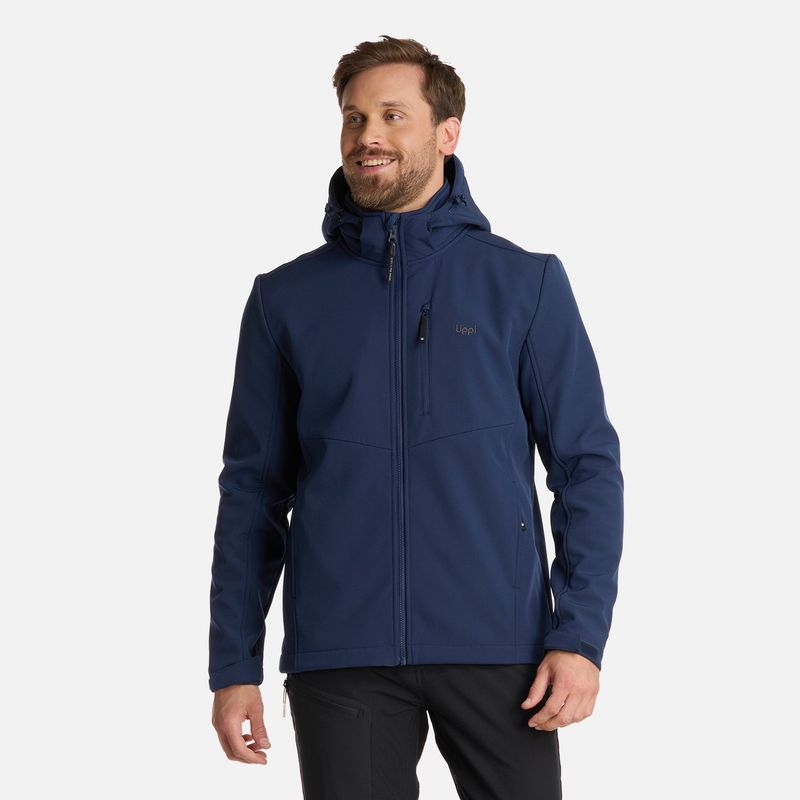 LIPPI - Chaqueta Hombre Macaya Softshell Hoody Jacket Azul Marino Lippi