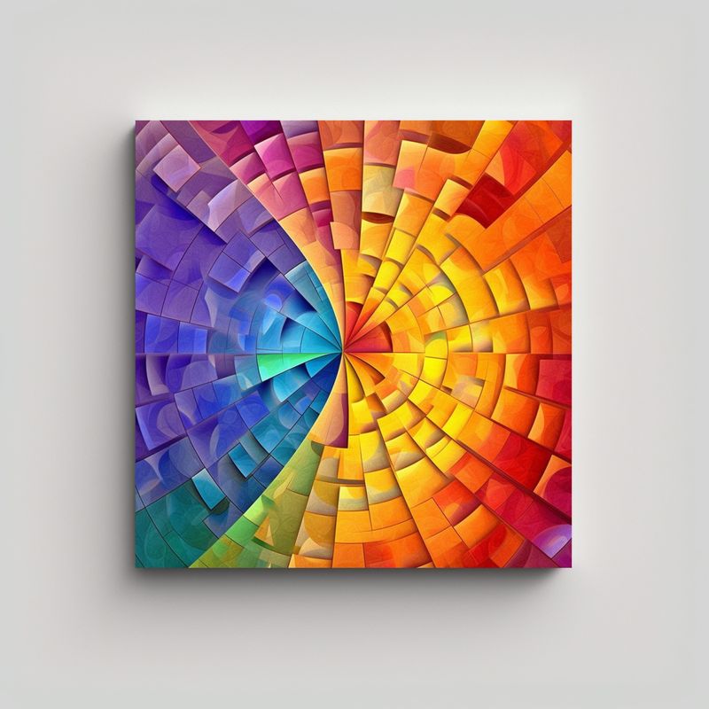 GENERICO - Cuadros Decorativos De Estilo Michelangelesco 90x90 Cm