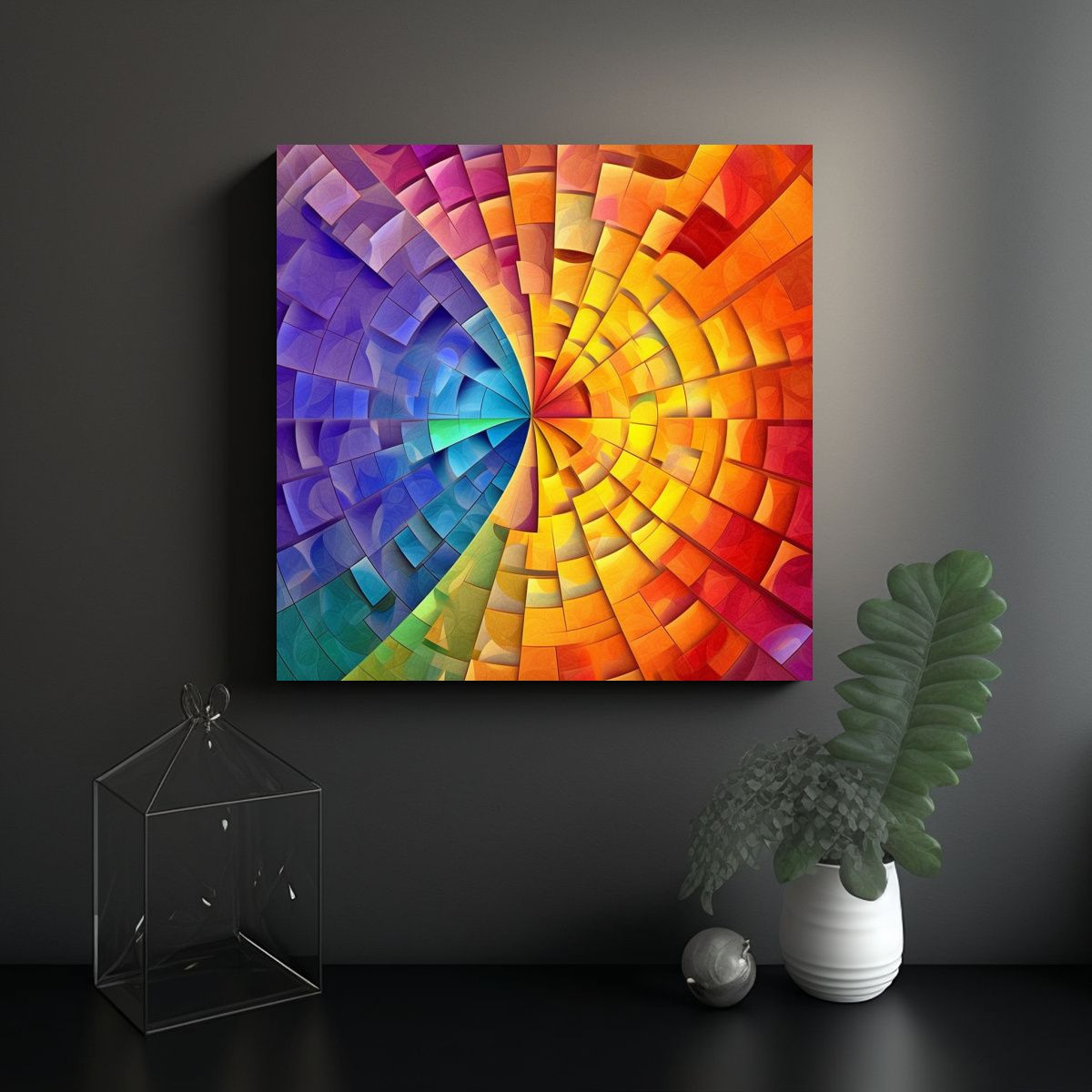 GENERICO - Cuadros Decorativos De Estilo Michelangelesco 80x80 Cm