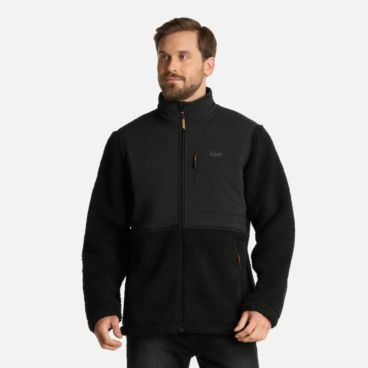 LIPPI - Polar Hombre Glaciar Sherpa-Pro Jacket Negro Lippi