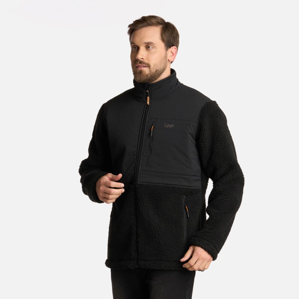 LIPPI - Polar Hombre Glaciar Sherpa-Pro Jacket Negro Lippi