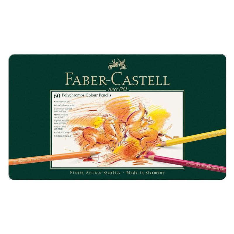FABER-CASTELL - Lápices Faber-Castell Polychromos 60 Colores