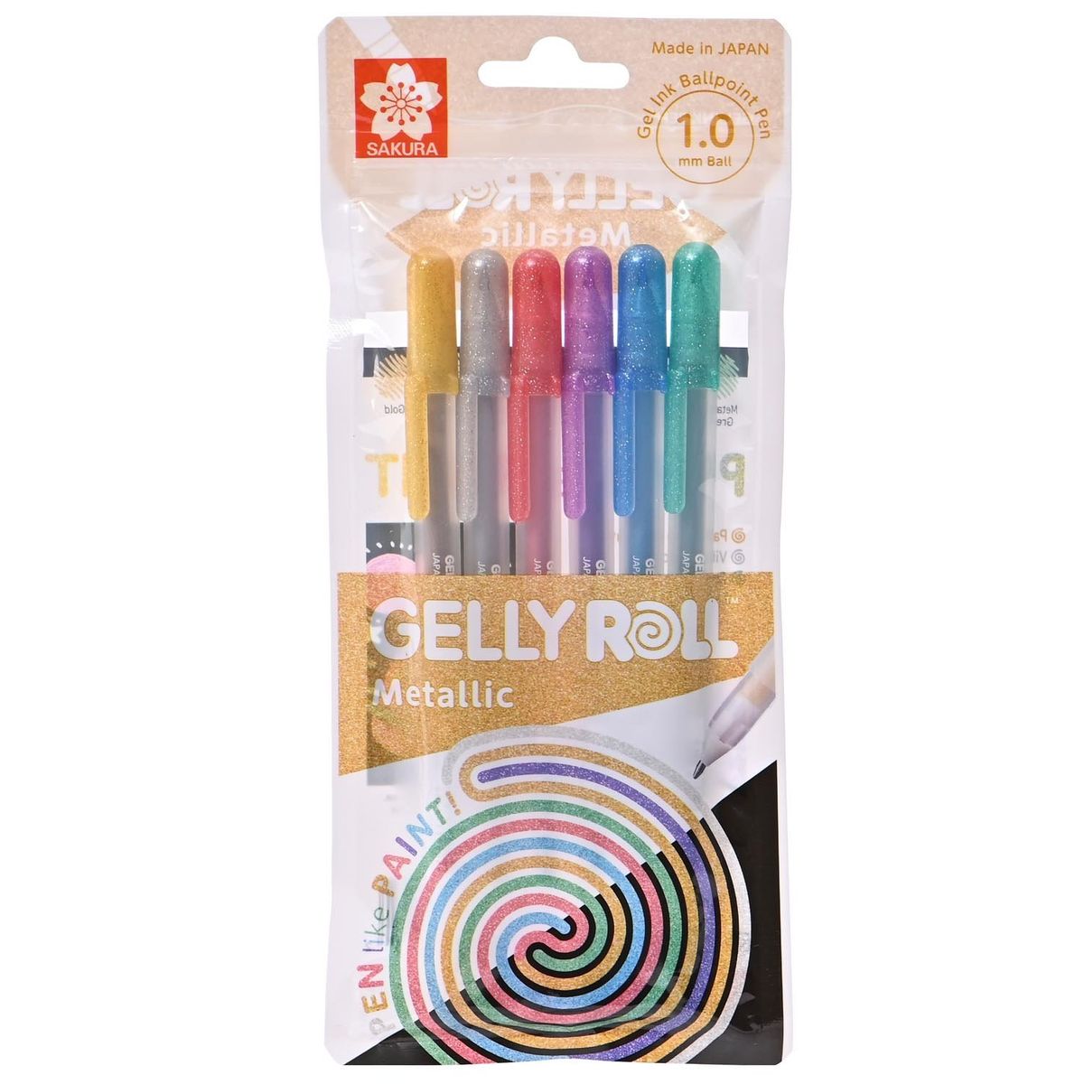 SAKURA - Lapiz Gel Gelly Roll Sakura Metallic 6 Colores